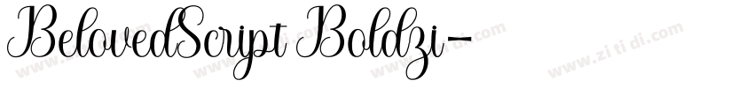 BelovedScript Boldzi字体转换